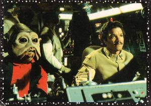 1996 Panini Star Wars Stickers #156 Lando and Nien Nunb in Falcon Front
