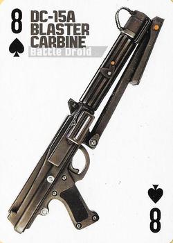 2013 Cartamundi Star Wars Weapons Playing Cards #8♠ DC-15A Blaster Carbine - Battle Droid Front