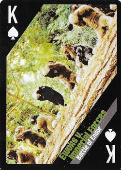 2013 Cartamundi Star Wars Battles Playing Cards #K♠ Ewoks v. Imperial Forces - Battle of Endor Front