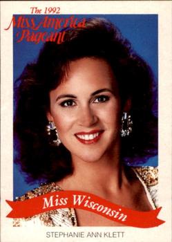 1992 Miss America Pageant Contestants (50) #NNO Stephanie Ann Klett Front