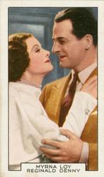 1935 Gallaher Film Partners #22 Myrna Loy / Reginald Denny Front