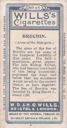 1907 Wills's Arms of the Bishopric #35 Brechin Back