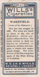 1907 Wills's Arms of the Bishopric #47 Wakefield Back