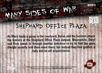 2018 Topps The Walking Dead Season 8 - Many Sides of War #MSW-6 Shephard Office Plaza Back