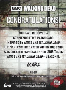 2018 Topps The Walking Dead Season 8 - Manufactured Faction Patch Relic #NNO Mara Back