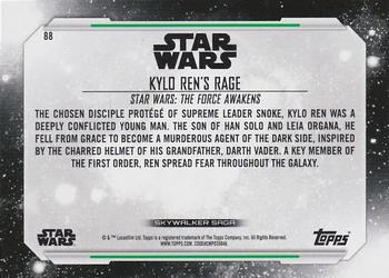 2019 Topps Star Wars Skywalker Saga - Blue #88 Kylo Ren's Rage Back