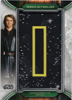 2019 Topps Star Wars Skywalker Saga - Commemorative Nameplate Patch Relics #AP-AI Anakin Skywalker Front