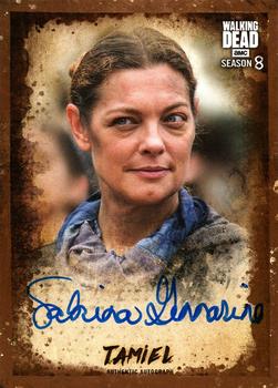 2018 Topps The Walking Dead Season 8 - Autographs Mud #NNO Sabrina Gennarino Front