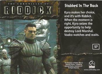 2004 Rittenhouse The Chronicles of Riddick #57 Stabbed In The Back Back