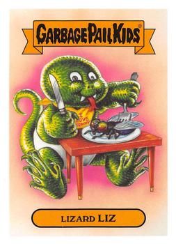 2019 Topps Garbage Pail Kids: Revenge of Oh, the Horror-ible! - Classic Monsters Sticker #8b Lizard Liz Front