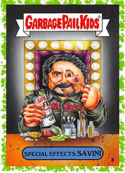 2019 Topps Garbage Pail Kids: Revenge of Oh, the Horror-ible! - Blood Splatter Green #14b Special Effects Savini Front