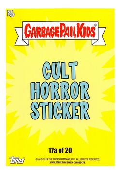 2019 Topps Garbage Pail Kids: Revenge of Oh, the Horror-ible! - Blood Splatter Yellow #17a Trapped Travis Back