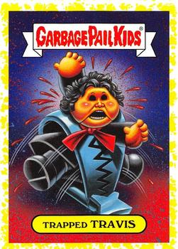 2019 Topps Garbage Pail Kids: Revenge of Oh, the Horror-ible! - Blood Splatter Yellow #17a Trapped Travis Front