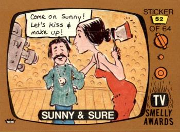 1980 Fleer TV Smelly Awards Stickers #52 Sunny & Sure Front