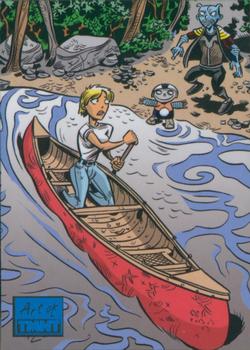 2019 Topps The Art of TMNT - Blue #83 Jim Lawson - Shadow's Canoe Trip Front