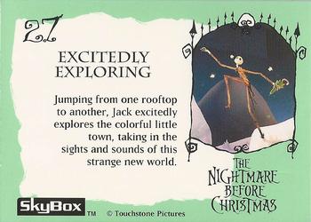1993 SkyBox The Nightmare Before Christmas #27 Excitedly exploring Back