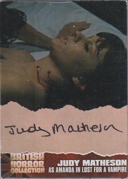 2017 Unstoppable British Horror Collection - Autographs (2016 Previews) #JM2 Judy Matheson Front