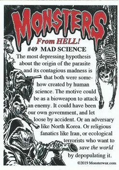 2019 Monsterwax Monsters From Hell #49 Mad Science Back
