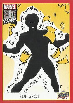 2019 Upper Deck Marvel 80th Anniversary - Retro #132 Sunspot Front