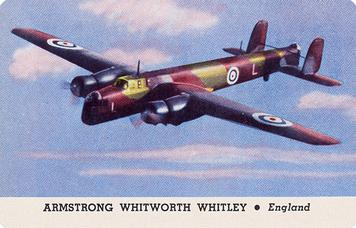 1940 Card-O Aeroplanes Series B (R112-3) #NNO Armstrong Whitworth Whitley Front