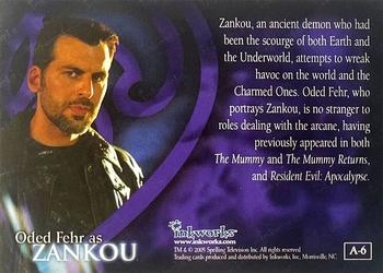 2005 Inkworks Charmed Conversations - Autographs #A-6 Oded Fehr Back