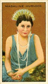 1929 Wills's Cinema Stars (Flag Back) #NNO Madeline Hurlock Front