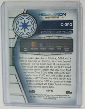 2020 Topps Star Wars Holocron Series #Rep-8S C-3PO Back