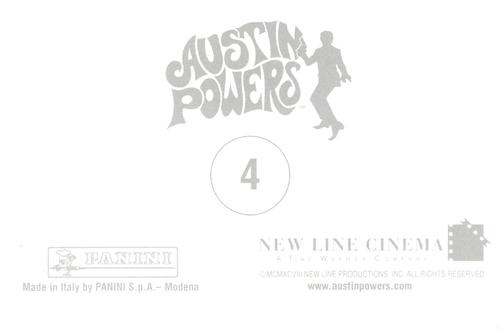 1998-99 Panini Austin Powers Photocards #4 Austin gives back-rub Back