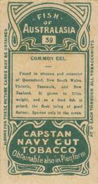 1912 Capstan Navy Cut Tobacco Fish of Australasia #39 Common Eel Back