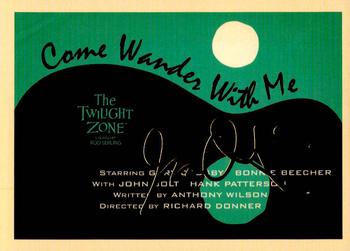 2020 Rittenhouse Twilight Zone Archives - Foil #J155 Come Wander With Me Front