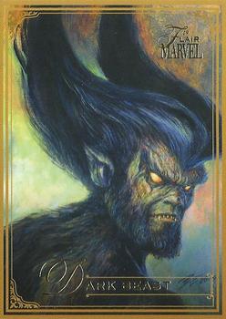 2019 Flair Marvel - Gold #16 Dark Beast Front