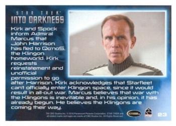 2014 Rittenhouse Star Trek Movies #23 Kirk and Spock inform Admiral Marcus that John Back
