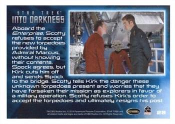 2014 Rittenhouse Star Trek Movies #28 Aboard the Enterprise, Scotty refuses to accept Back