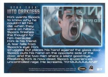 2014 Rittenhouse Star Trek Movies #97 Kirk wants Spock to know why he couldn't let him Back