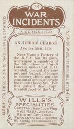 1915 Wills's War Incidents (First Series) #34 A heroic charge Back