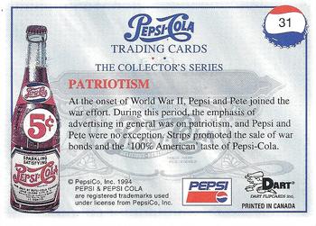 1994 Dart Pepsi-Cola Collector's Series 1 #31 Patriotism Back