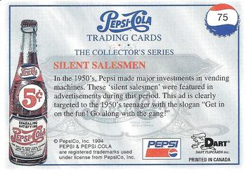 1994 Dart Pepsi-Cola Collector's Series 1 #75 Silent Salesmen Back