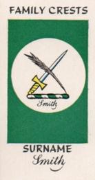1961 Sweetule Family Crests #4 Smith Front