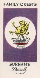 1961 Sweetule Family Crests #10 Powell Front