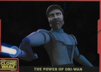 2008 Topps Star Wars: The Clone Wars - Animation Cels Red #NNO The Power of Obi-Wan Front