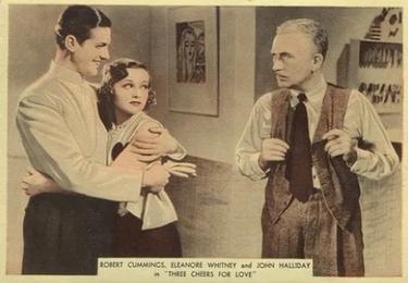 1936 Ardath From Screen and Stage #2 Robert Cummings, Eleanore Whitney, and John Halliday in 