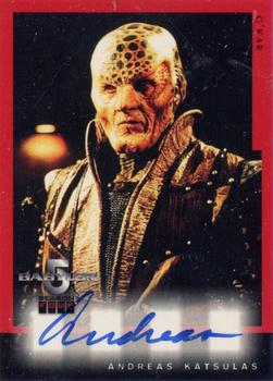 1998 Fleer Babylon 5 Season 4 - Autographs #A5 Andreas Katsulas Front