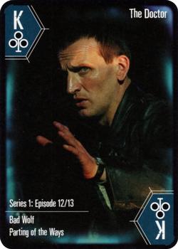 2004 Cartamundi Doctor Who Playing Cards #K♣ The Ninth Doctor Front