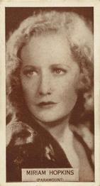 1933 Wills's Famous Film Stars (Small Images) #24 Miriam Hopkins Front
