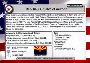 2020 Fascinating Cards United States Congress #111 Raul Grijalva Back