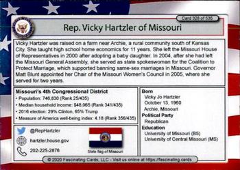 2020 Fascinating Cards United States Congress #328 Vicky Hartzler Back