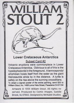 1994 Comic Images William Stout 2 - Antarctica #2 Lower Cretaceous Antarctica Back