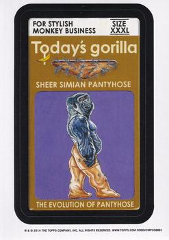 2014 Topps Wacky Packages Old School Series 5 #NNO Today's gorilla Pantyhose Front