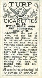 1924 Turf Mythological Gods and Goddesses #24 Bacchus Back