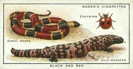 1932 Ogden's Colour In Nature #28 Black and Red Front